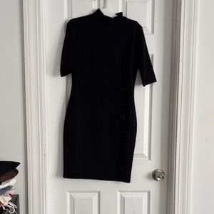 SHEIN Black Long Sleeve Dress